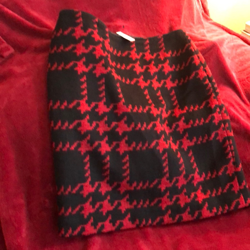 Awesome red and black plaid Talbots skirt